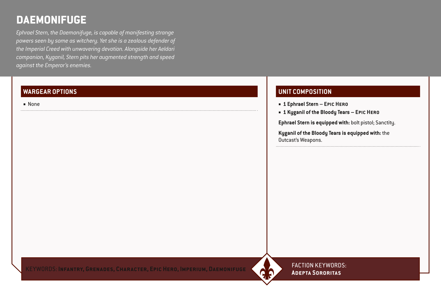 Daemonifuge Options