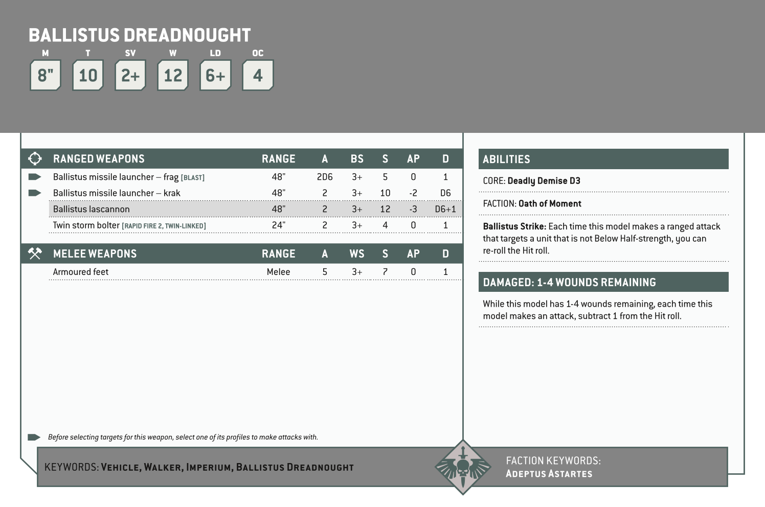 Ballistus Dreadnought