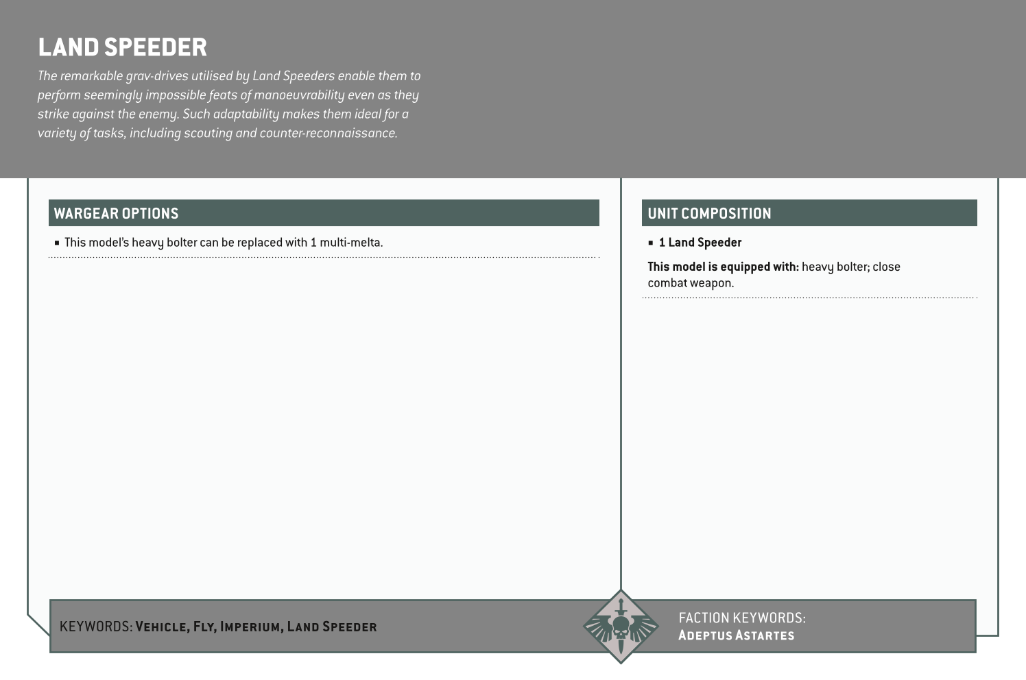 Land Speeder Options