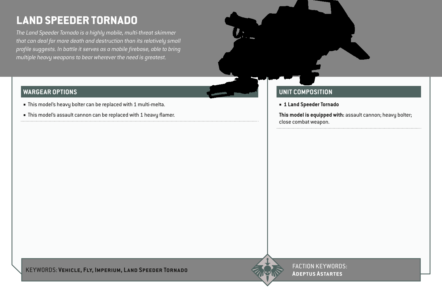 Land Speeder Tornado Options