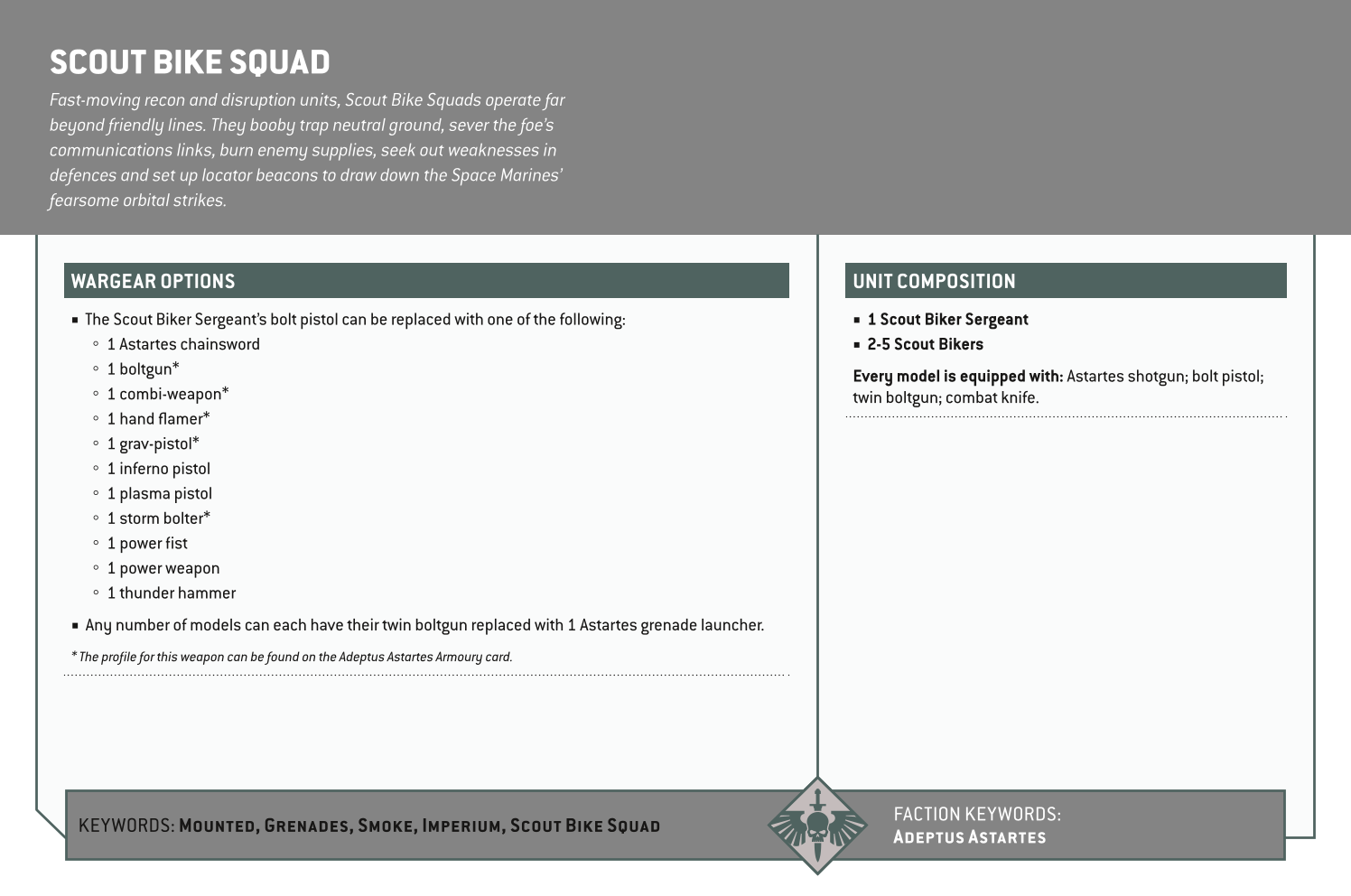 Scout Bike Squad Options