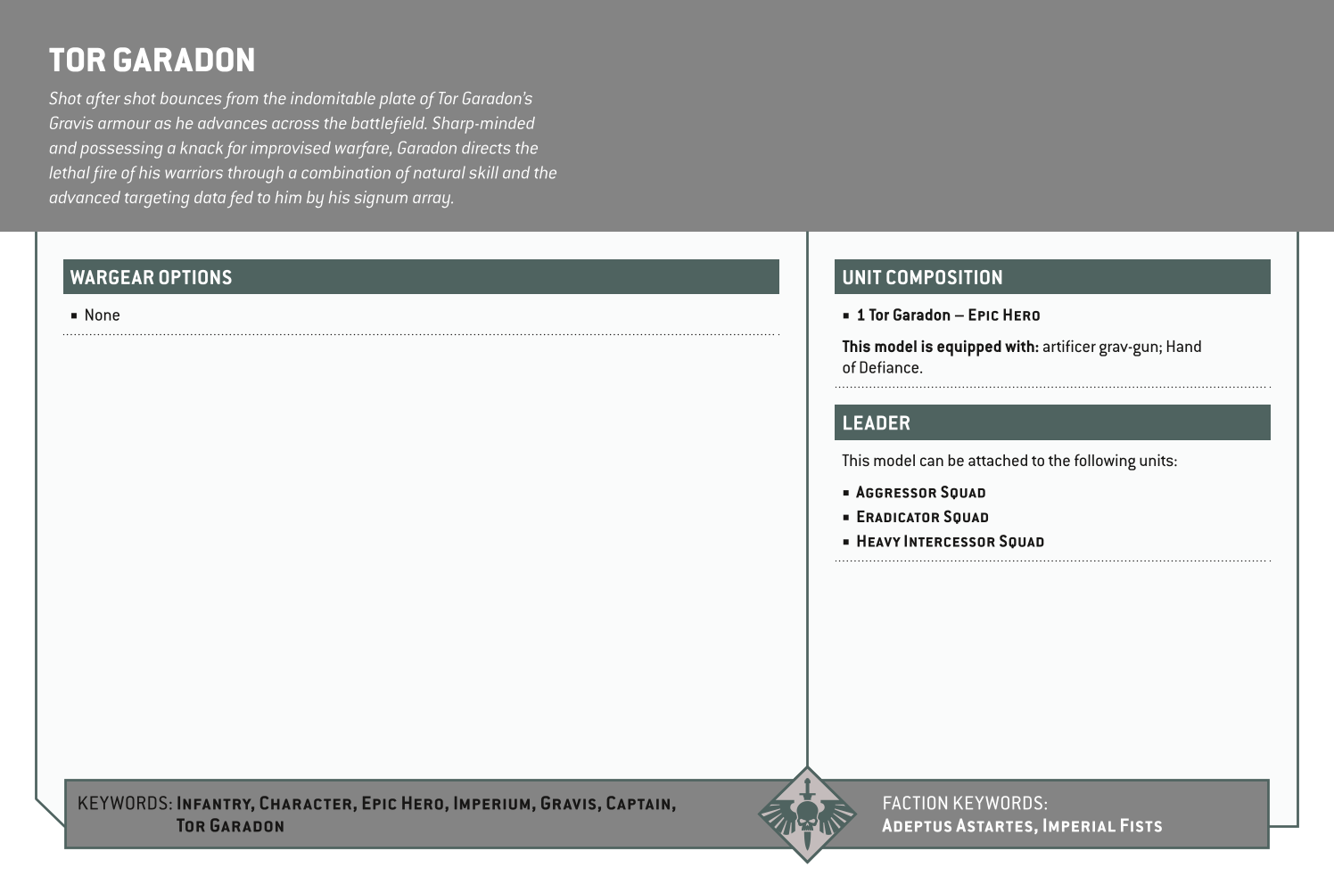 Tor Garadon Options