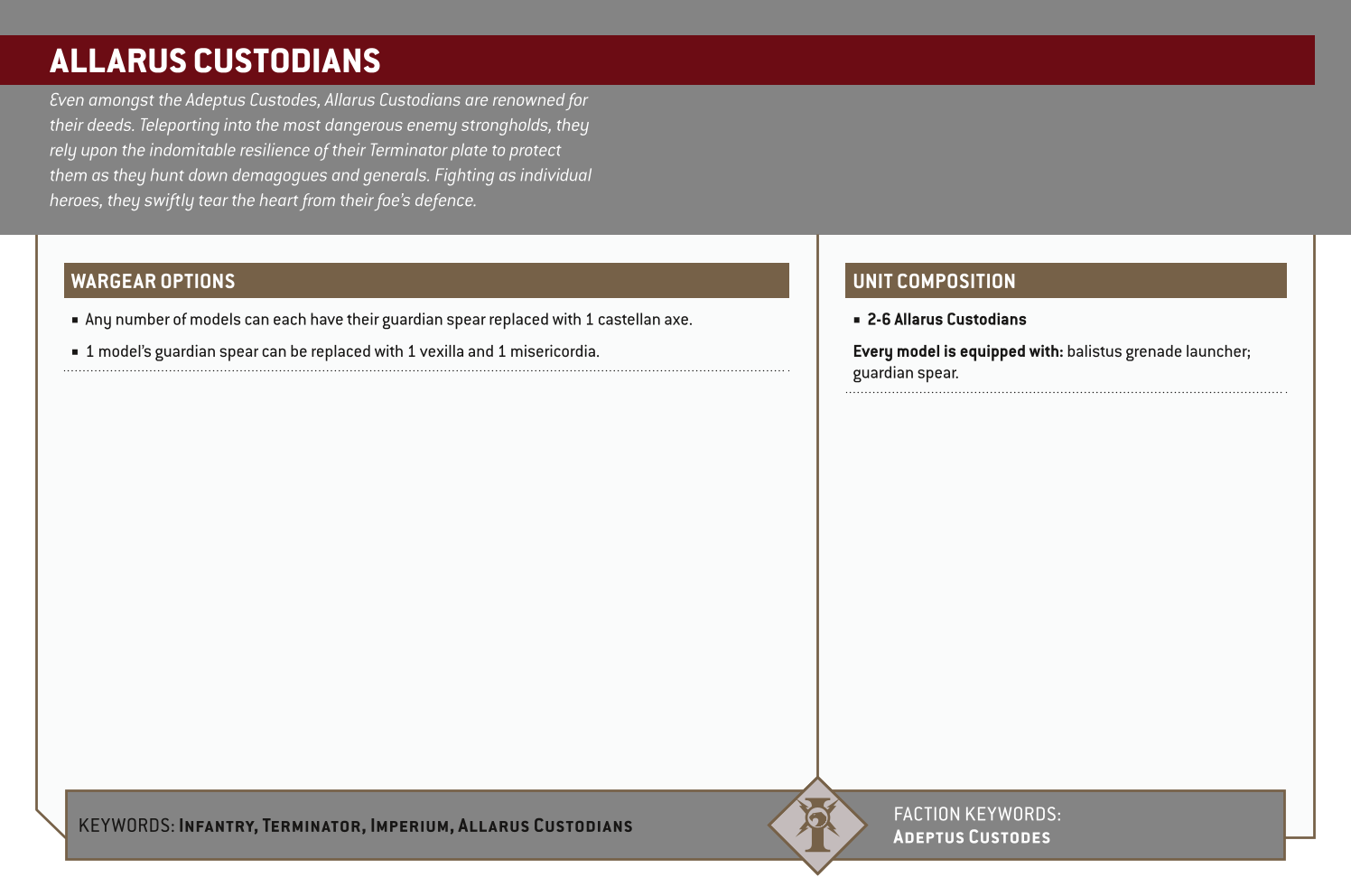 Allarus Custodians Options