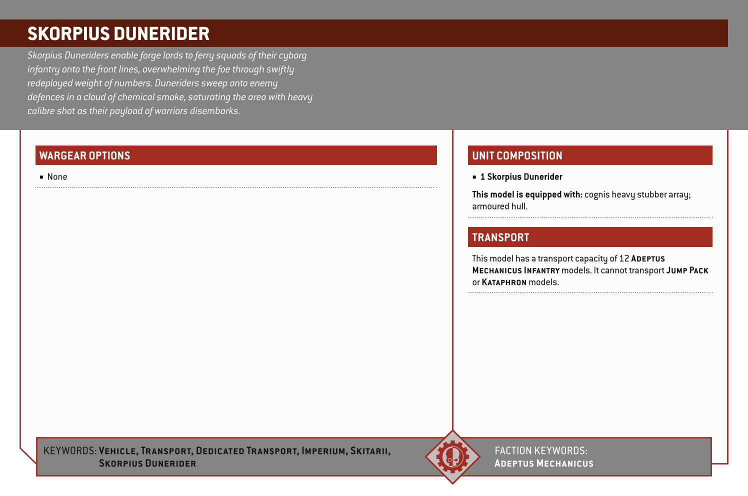 Skorpius Dunerider Options