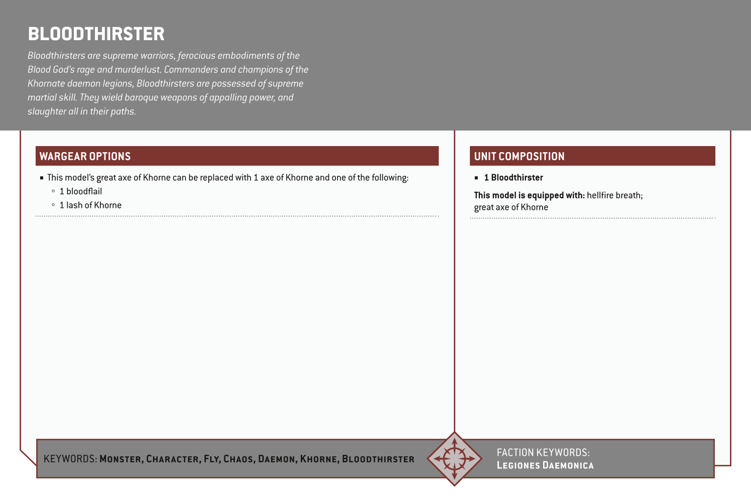 Bloodthirster Options