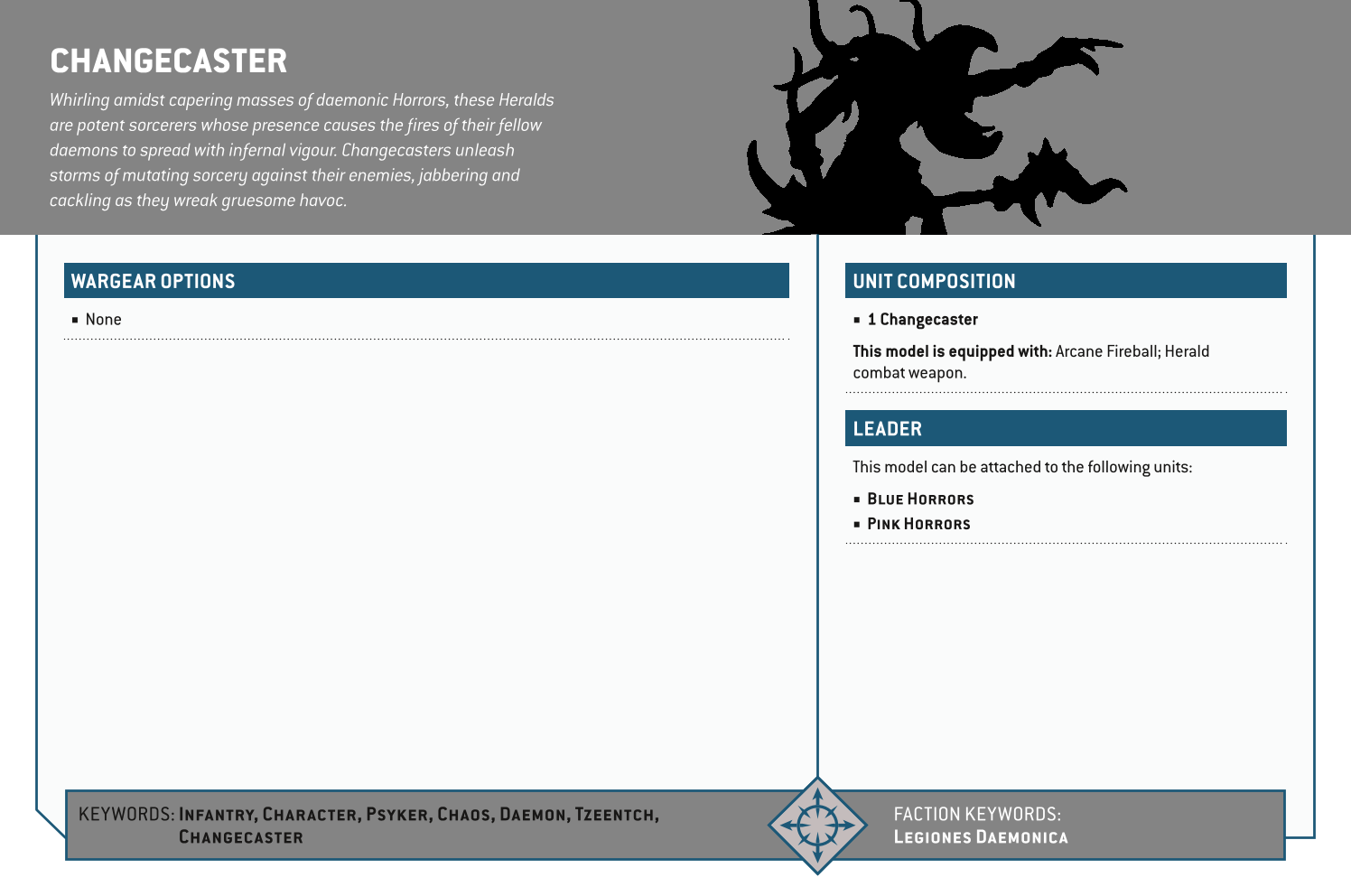 Changecaster Options