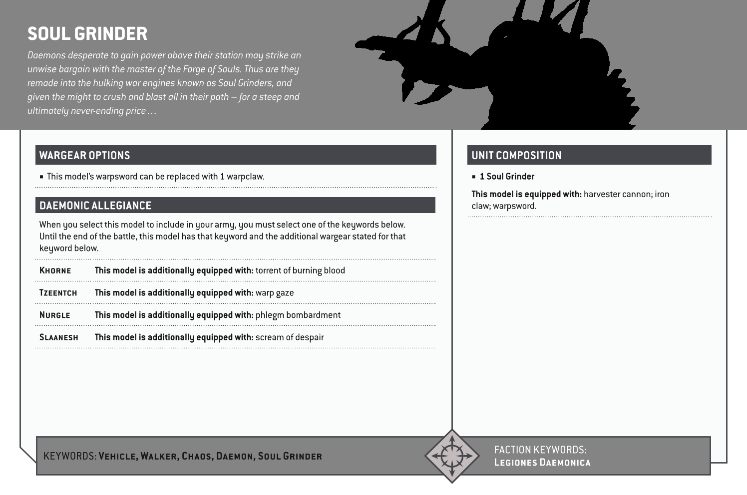 Soul Grinder Options