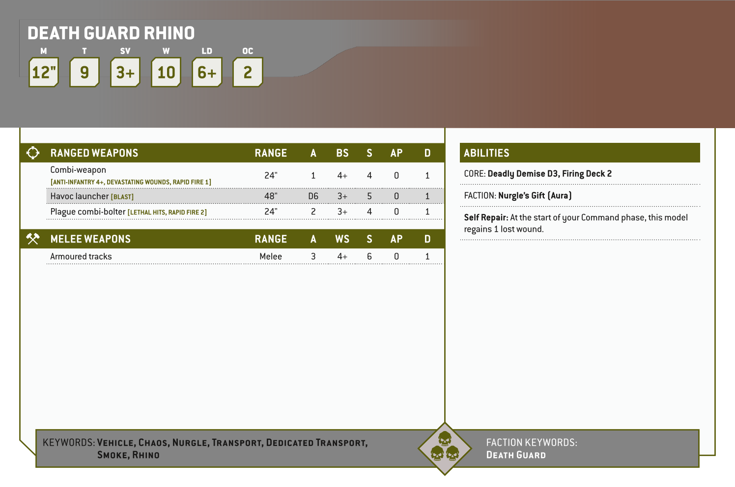 Death Guard Rhino
