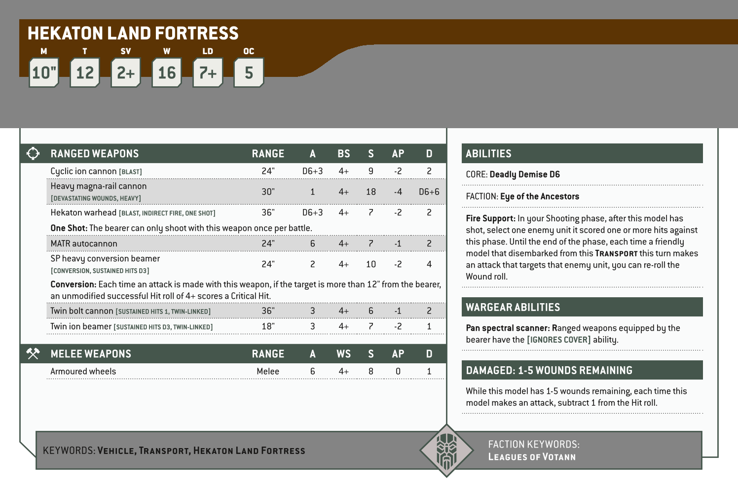 Hekaton Land Fortress