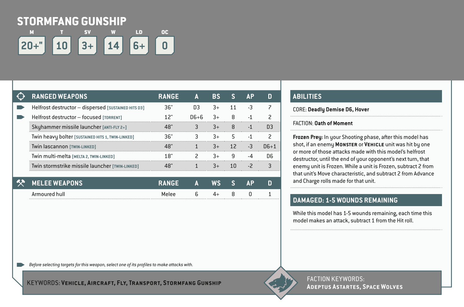 Stormfang Gunship