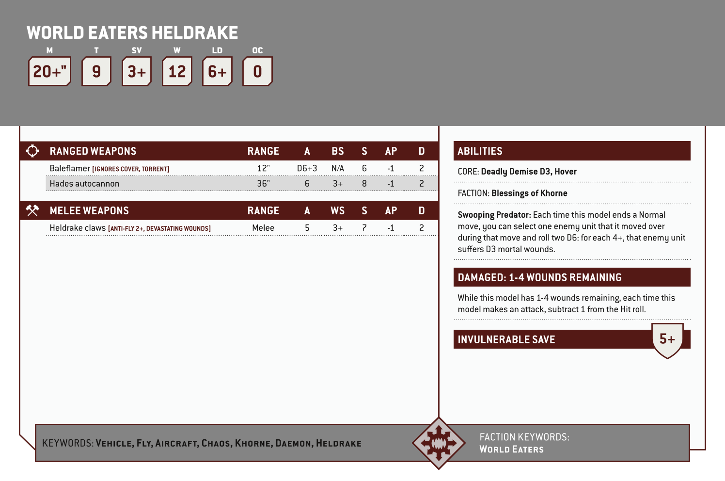 World Eaters Heldrake